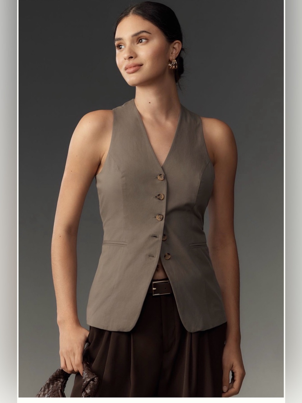 Anthropologie Single Breasted Vest
